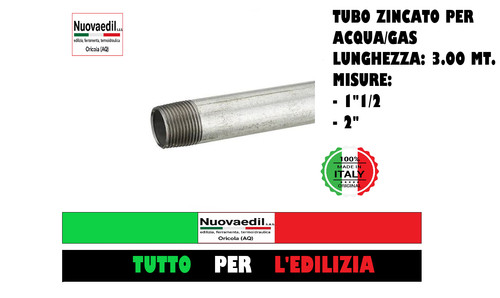 Tubo zincato canna idraulica - zincato,